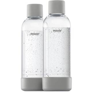MySoda Woody flaske grå 2 stk. 1 liter