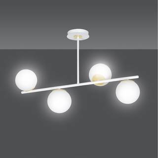 Floki 4 White-gold loftslampe - Ø15 cm, E14, 230V, uden lyskilde
