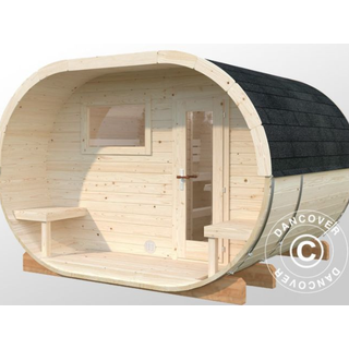 Saunatønde, Ø3,28x2,7x2,5m, 3,0+1,5m², Natur