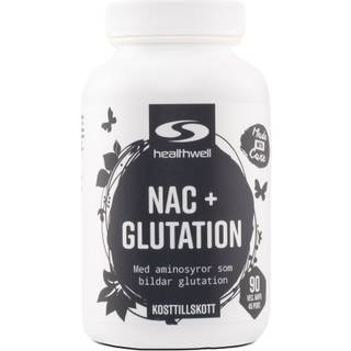 Healthwell NAC+Glutation, 90 kapsler