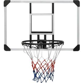 basketballkurv med plade 90x60x2,5 cm polycarbonat transparent