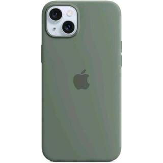 Apple iPhone 15 Plus silikone cover, cypresgrøn