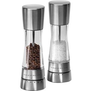 Cole & Mason Cole & Mason Derwent salt- og peberkværnsæt 19 cm Sølv