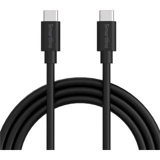 Smartline USB-C til USB-C Kabel (3A/60W) - 1 m. - Sort