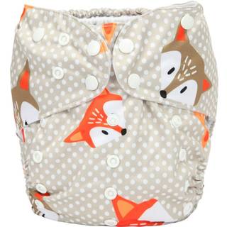 2 til 7 r gammel junior stor bleelomme Genanvendelig vaskbar babytoddler (Dot Fox)