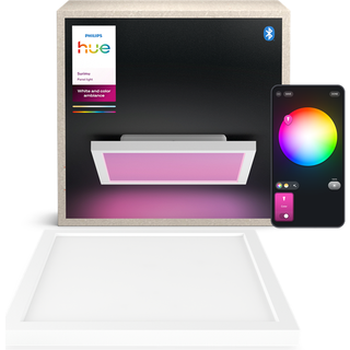 Philips Hue Smart loftslampe Surimu, dæmpbar, Hvid/opal, Stue/spisestue, Aluminium, Moderne
