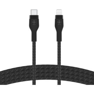 Belkin BoostCharge Pro Flex USB-C til Lightning-kabel (sort)