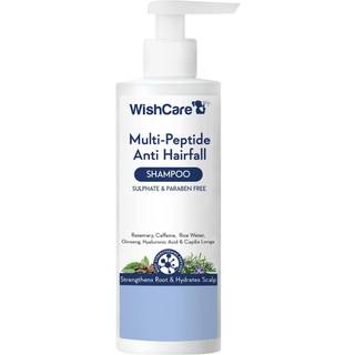 Wishcare Multi Peptid Anti Hairfall Shampoo - Rice Water Rosemary Capilia Longa Hyaluronsyre & koffein 250 ml