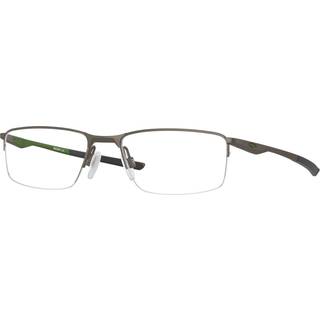 Oakley Mand OX3218 SOCKET 5.5 321802 Optiske stel Metal Brun Transparent Firkantet Normal