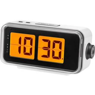 Atlanta 1899/0 Funkwecker im Retro-Design Weiß