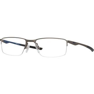 Oakley Mand OX3218 SOCKET 5.5 321806 Optiske stel Metal Grå Transparent Firkantet Normal