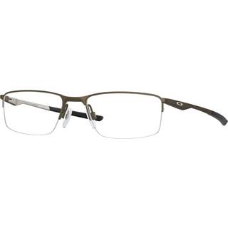 Oakley Mand OX3218 SOCKET 5.5 321808 Optiske stel Metal Grå Transparent Firkantet Normal