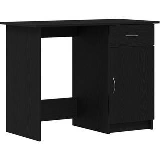 Bord Sort Eg 100 X 50 X 76 Cm Konstrueret Træ