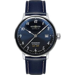 Zeppelin 8056-3 Automatik-Herrenuhr Hindenburg LZ129 Dunkelblau