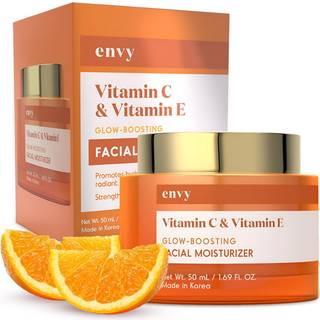 Envy Vitamin C & Vitamin E Face Moisturizer Cream - Fugtgivende Reducerer acne ar & fine linjer - Anti-aging Dermatolog testet for alle hudtyper