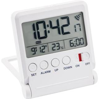 Atlanta 1805/0 Reise-Funkwecker Digital Weiß