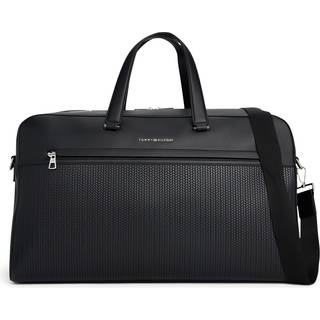 Metal Logo Woven Duffel Bag