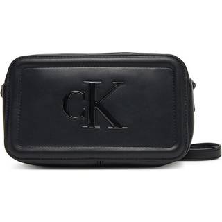 Embossed Monogram Logo Camera Bag - Black - One Size