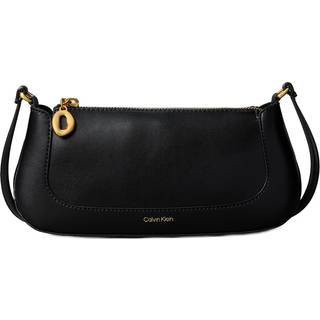 Long Zip Crossbody Bag - Black - One Size
