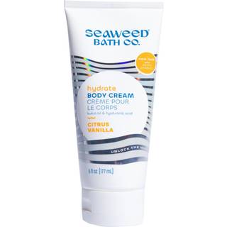 Seaweed Bath Co. Hydrate Body Cream Citrus Vanilla Scent 6 Ounce Nourishing Hand & Body Lotion Moisturizer för torr hud med hållbart skördad tång