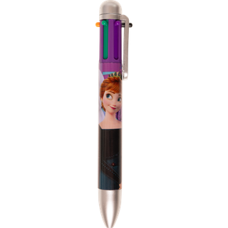 Frozen Kuglepen m. 6 farver Frozen - Lilla