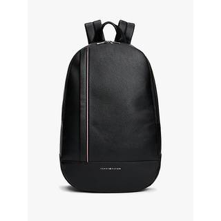 Metal Logo Pebble Grain Backpack