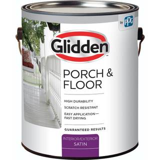 Glidden veranda & golv 1 gal. Vit satininredning/yttre färg med primer