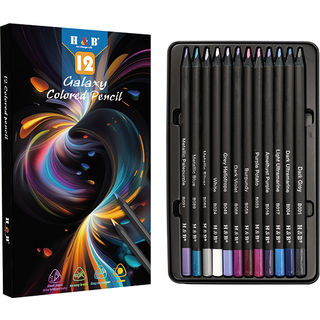 H&B Oliebaserede Farveblyanter 12-stk. - Galaxy