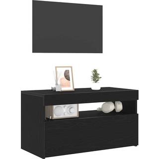 Tv-Skab Sort 75 X 35 X 40 Cm Konstrueret Træ