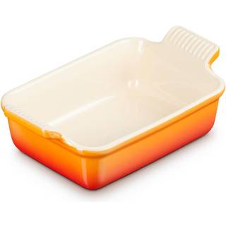 Le Creuset Signature stentøj Heritage rektangulært fad 19cm Volcanic