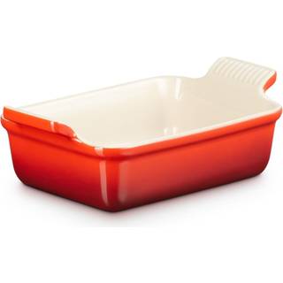 Le Creuset Signature stentøj Heritage rektangulært fad 19cm Cerise