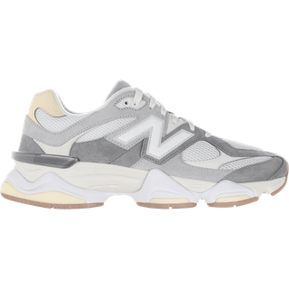 New Balance Unisex 9060 i Grå/Brungrå Suede/Mesh, Størrelse 37.5