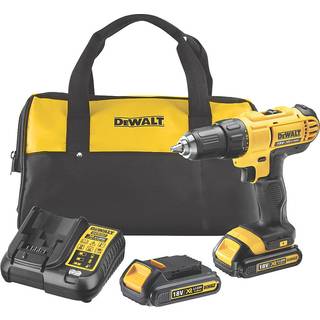 Skruemaskine DeWalt DCD771S2-QW; 18 V; 2x1,5 Ah batt.