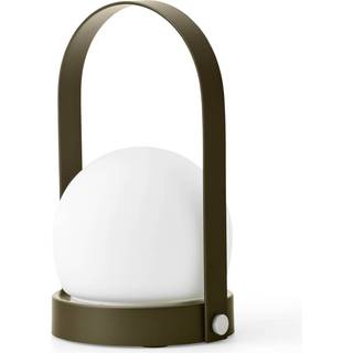 Audo Copenhagen Carrie Lampe Bærbar Ip44 - Bærbare lamper Stål Olivengrøn - 71052-001192