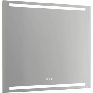 Dansani Level Spejl med vandret lys i top og bund, 80 x 100 cm