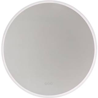 Loevschall spejl johannesburg ø100cm multiwhite og lyseffekt på væg