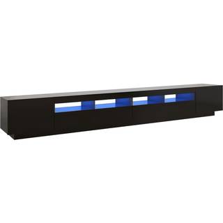 Tv-Skab Med Led-Lys 300X35X40 Cm - Sort