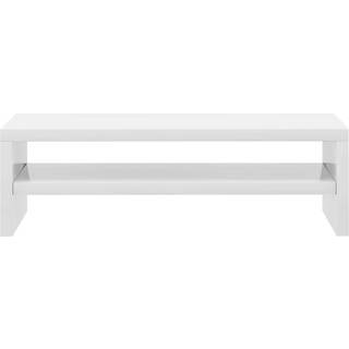 Skærmstander 42X24X13 Cm Konstrueret Træ - Hvid højglans