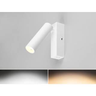 LED loftspot Ambala, 1 lyskilde, hvid, metal, CCT, dæmpbar
