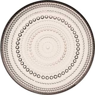 Iittala Kastehelmi Sidetallerken 17 Cm Hørfarvet - Asietter Glas Linen - 1051169