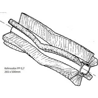 Nilfisk Børste, hoved-poly,500 mm./Ø265 mm.