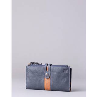 Lakeland Leather Lakeland Leather Blue Hartsop Leather Double Zip Purse