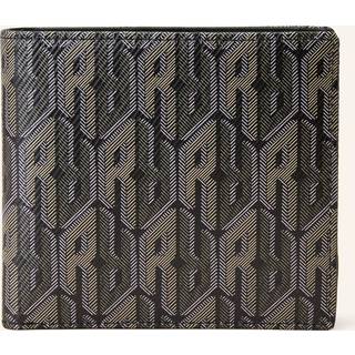 Reiss Reiss Black Forest Coated Canvas Monogram Wallet