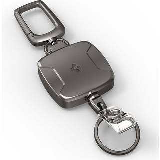 Spigen Life Retractable Heavy Duty Metal Body Carabiner Keychain ID Badge Holder Reel Clip til kortholder