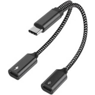 2-i-1 USB-C Adapter - 2x USB-C Splitter