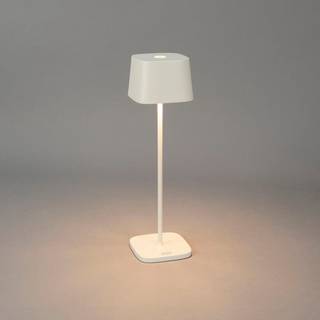 Gnosjö Konstsmide Capri Bordlampe Bærbar - Bærbare lamper Aluminium Hvid - 7814-250