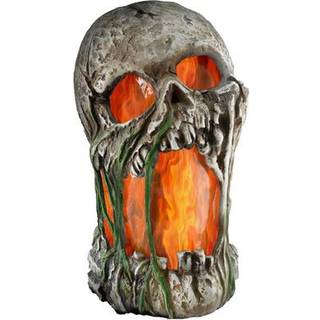 Flammeneffekt Horror Totenschädel Deko