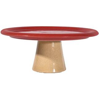 Byon Porto kagefad 26,5x11 cm, rød/beige