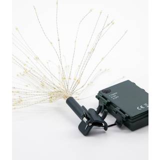 Top star med LED, Glow, Silver