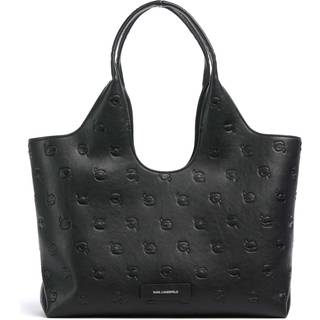 Karl Lagerfeld K/Ikon Monogram Medium Shopper taske sort